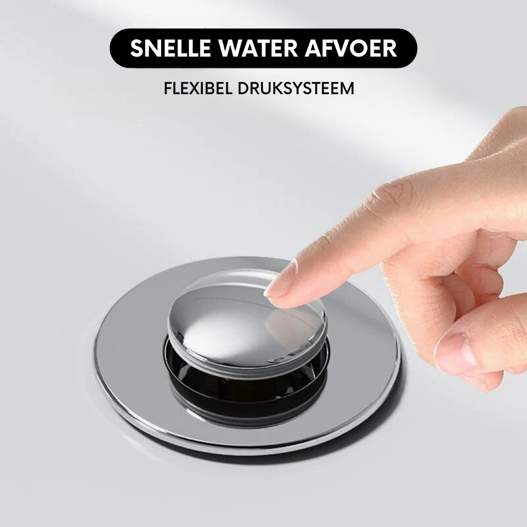 SuperFlow™ - Roestvrijstalen afvoer met ingebouwde filter