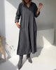 ComfyChic™ - Robe noire avec poches, style ample