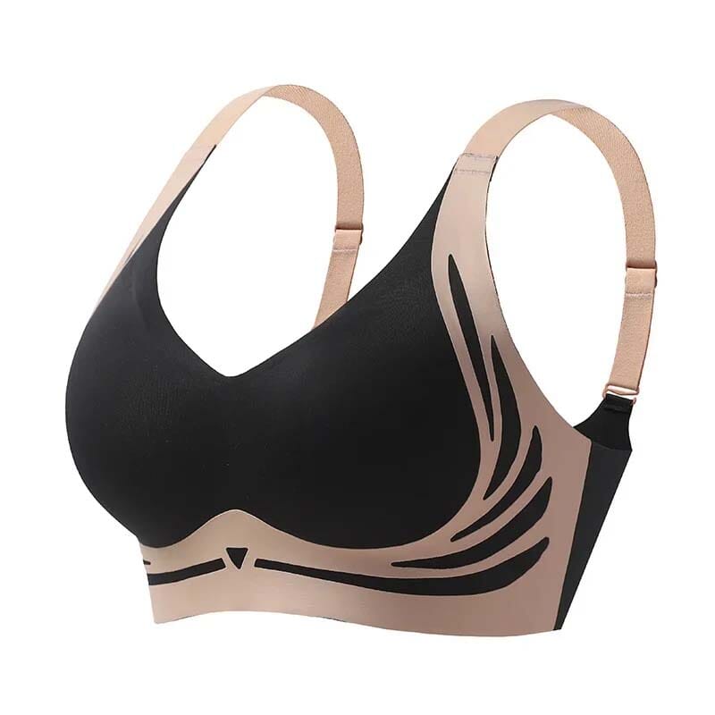 Soutien-gorge push-up sans fil liftant et anti-relâchement