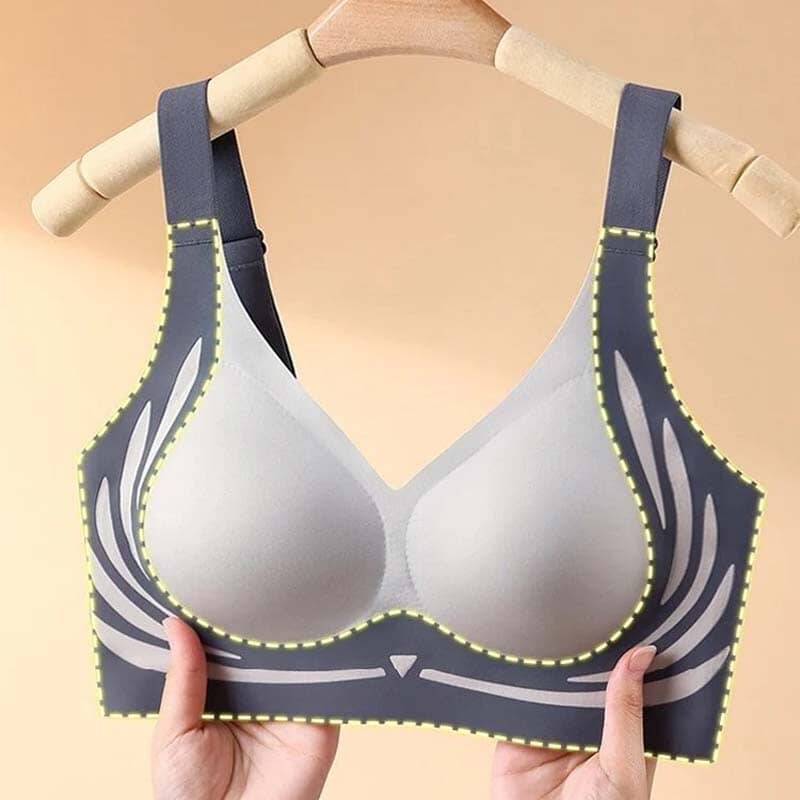 Soutien-gorge push-up sans fil liftant et anti-relâchement