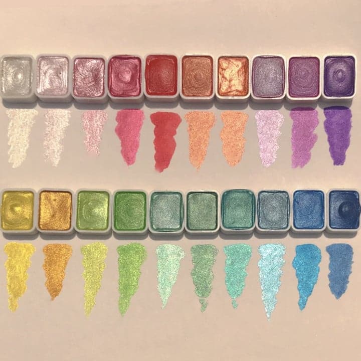 AquaPalette™ - 20-Farben-Aquarellfarben-Set