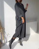 ComfyChic™ - Robe noire avec poches, style ample