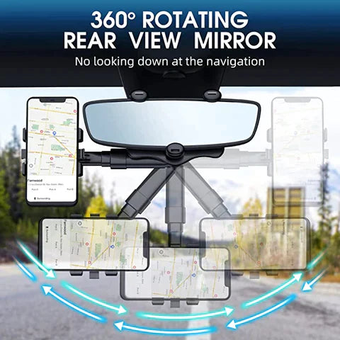 OmniMount 360° Draaibare Uittrekbare Auto Telefoonhouder