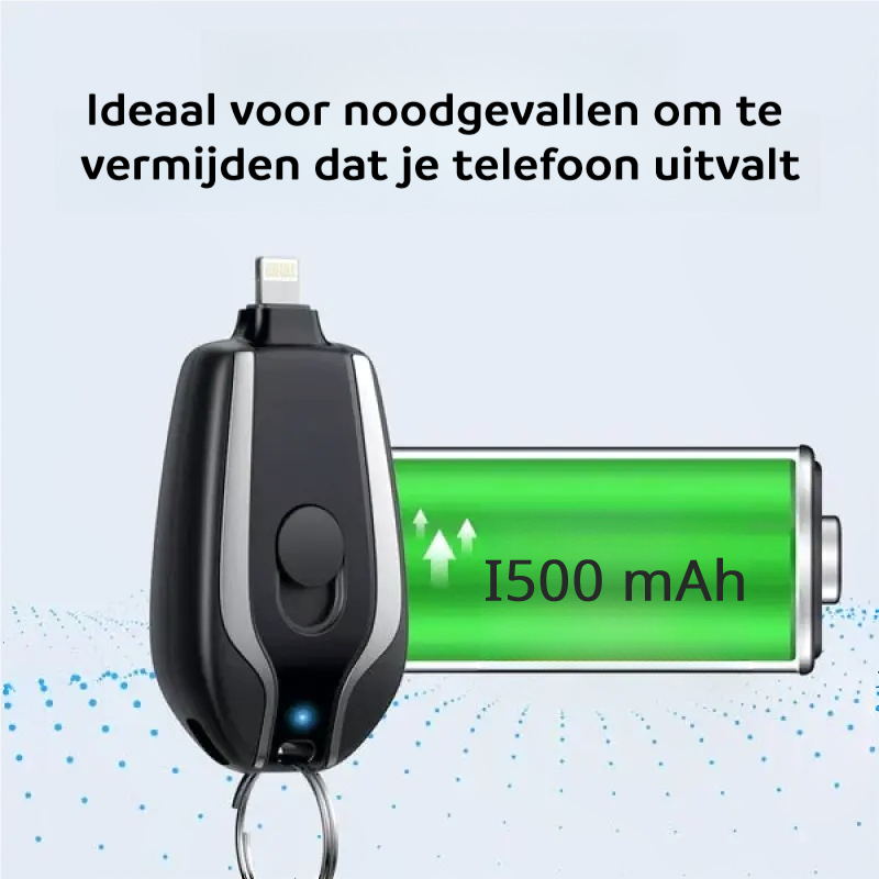 KeyCharge™ - Nooit meer een lege telefoon