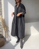 ComfyChic™ - Robe noire avec poches, style ample