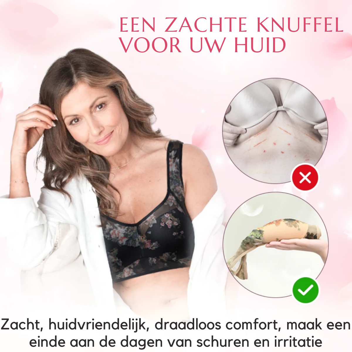 Ultra Zachte Knoop loze Bh | 1+1 Gratis!🎁