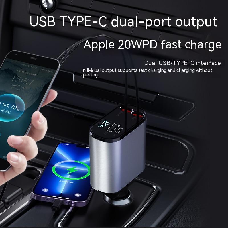 TurboChargePro™ - 4-in-1 Autolader voor Snel Opladen