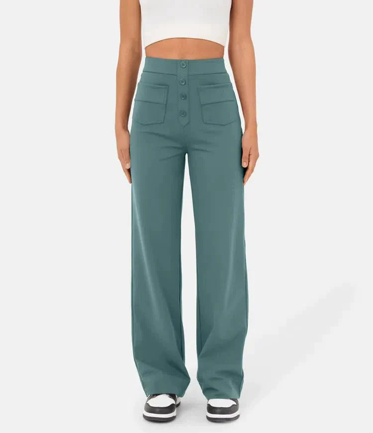 ChicWaist™ -  High-Waisted Elastische Casual Broek