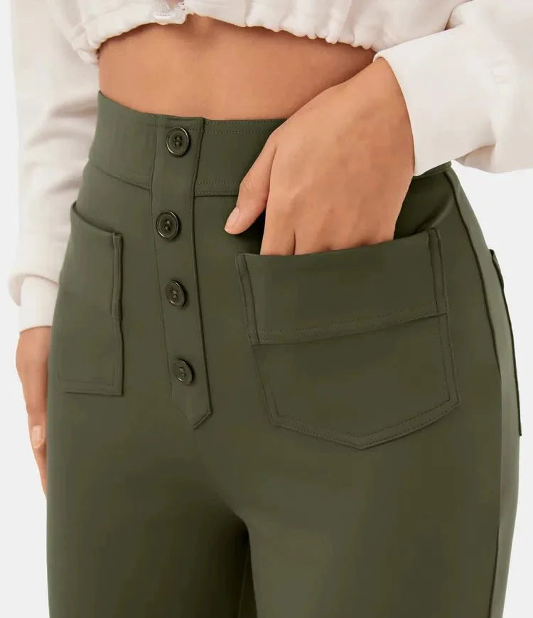 ChicWaist™ - Pantalón casual elástico de cintura alta