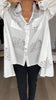 FashionLetter ReversBlouse™ - Overhemd in mode-stijl met letterprint