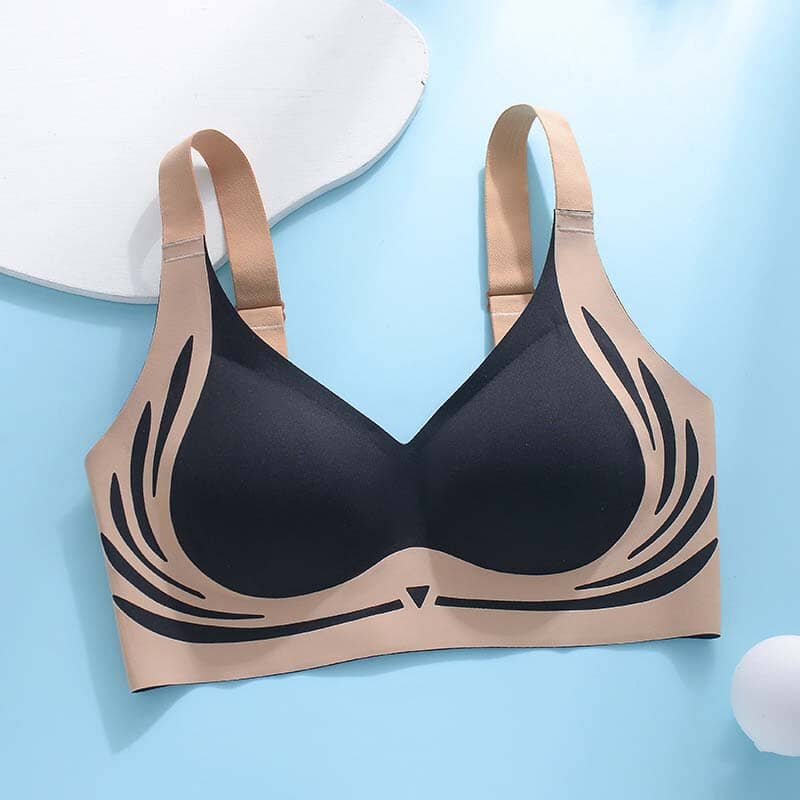 Soutien-gorge push-up sans fil liftant et anti-relâchement