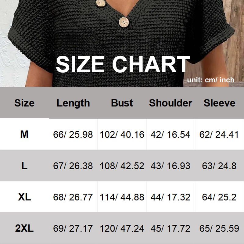 ChicVibe - Short Sleeve V-Neck Top