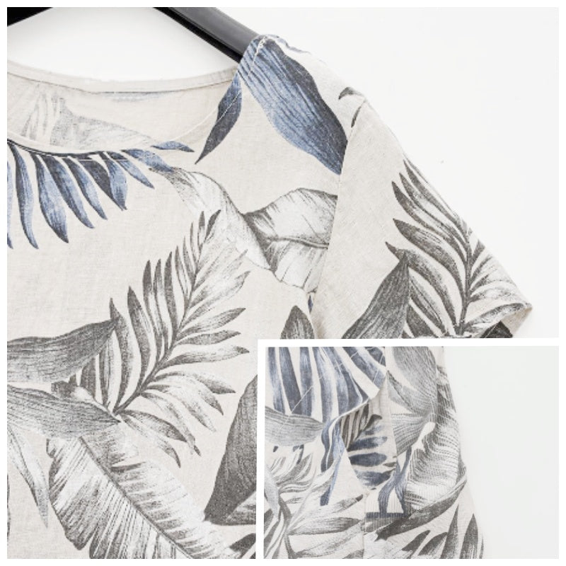 BlossomBreeze™ - Jurk voor Dames met Botanische Print en Ronde Hals