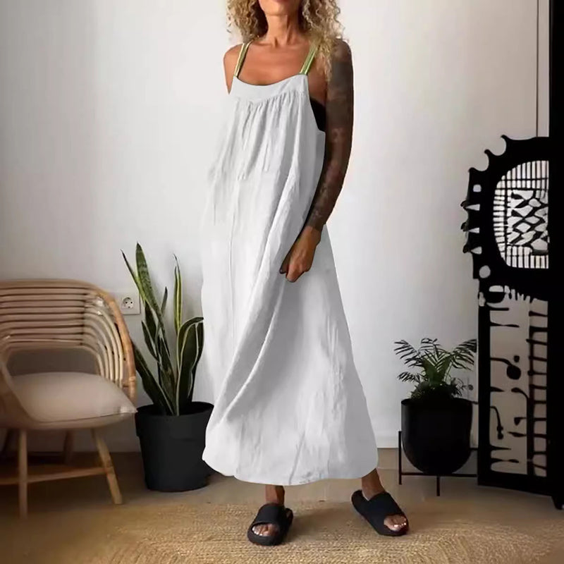 Linnea™ - Robe à bretelles en coton lin